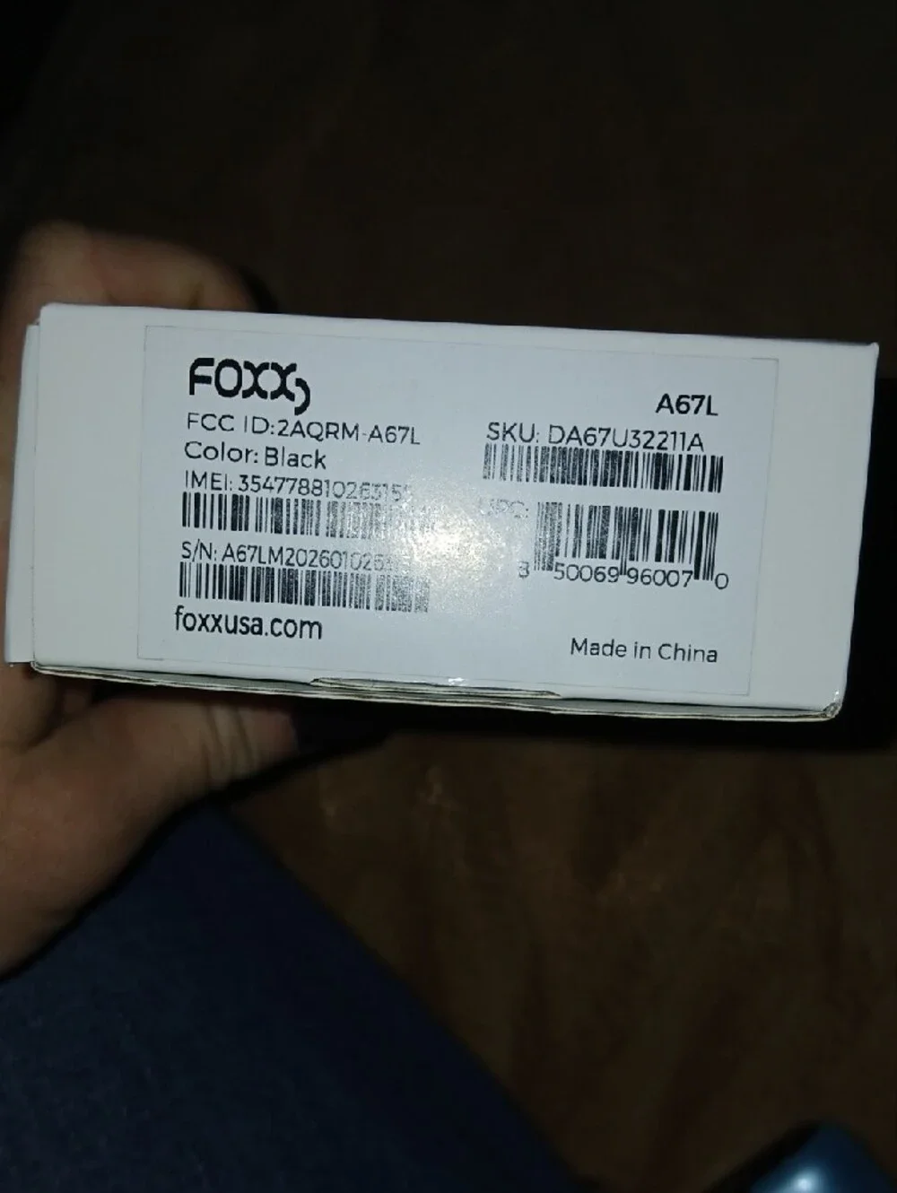 Brand New Foxx A67L Smartphone Unlocked Never Used Includes SIM